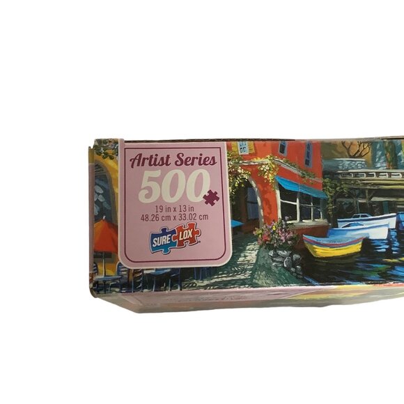Lakeside Retreat Artist Series 500-Piece Jigsaw Puzzle TCG Toys 19"x13" Sure-Lox - Picture 3 of 5